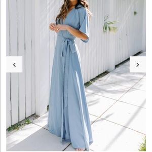VICI Behati Wrap Kimono Dress - Blue